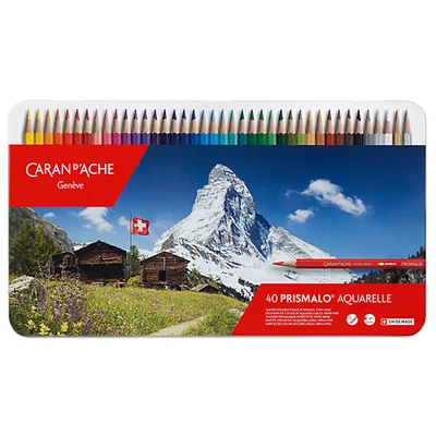 Sada akvarelových ceruziek Caran d&#039;Ache Prismalo - 40 ks