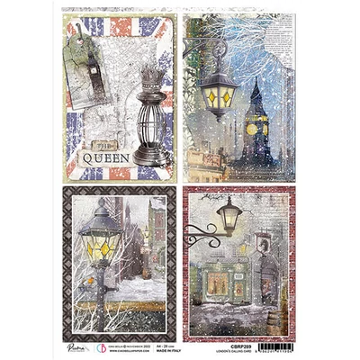 Ryžový papier, Piuma, A4 - Londýnske vizitky