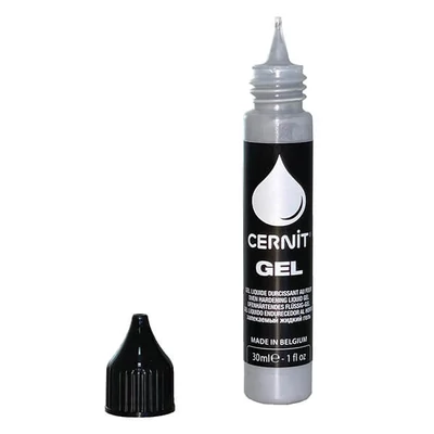 Tekutá plastelína Liquid, Cernit gél, 30 ml - strieborná