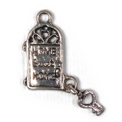 Charm kovová ozdoba, 3 ks - sladký domov, 3D