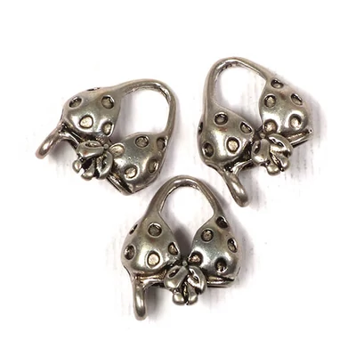 Charm kovová ozdoba, 3 ks - top do bikín, 3D