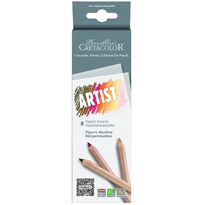 Sada pastelových ceruziek Cretacolor Artist Studio, 8 kusov, Figure Studies