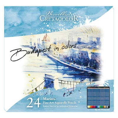 Sada akvarelových ceruziek Cretacolor Marino - 24 ks, Budapest in colors