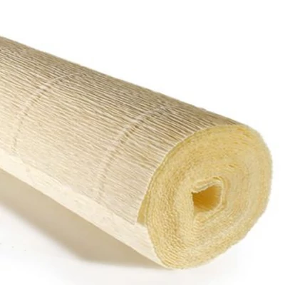 Krepový papier na kvety, 180 g, 50x250 cm - 17A1 svetlý krém