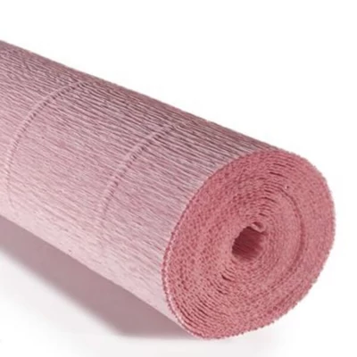 Krepový papier na kvety, 180 g, 50x250 cm - 17A3 unavená ružová
