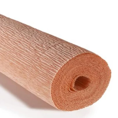 Krepový papier na kvety, 180 g, 50x250 cm - 17A4 tmavá broskyňa