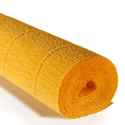 Krepový papier na kvety, 180 g, 50x250 cm - 17E/5 slnečno žltý