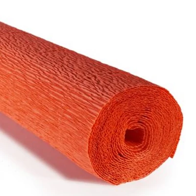 Krepový papier na kvety, 180 g, 50x250 cm - 17E/6 oranžový