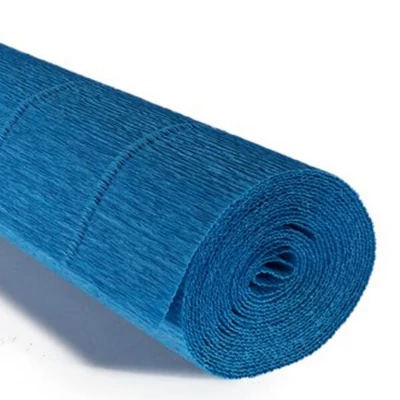 Krepový papier na kvety, 180 g, 50x250 cm - 557 tmavý tyrkys