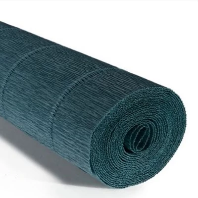 Krepový papier na kvety, 180 g, 50x250 cm - 560 olejová modrá