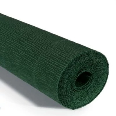 Krepový papier na kvety, 180 g, 50x250 cm - 561 borovicová zelená