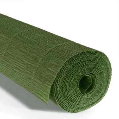 Krepový papier na kvety, 180 g, 50x250 cm - 565 tmavá mäta