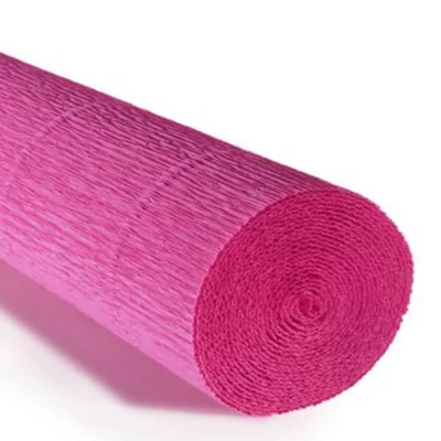 Krepový papier na kvety, 180 g, 50x250 cm - 570 fuchsiová