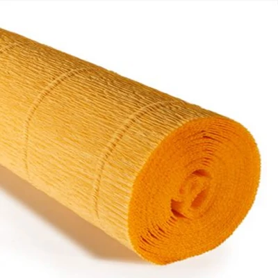 Krepový papier na kvety, 180 g, 50x250 cm - 576 žltý