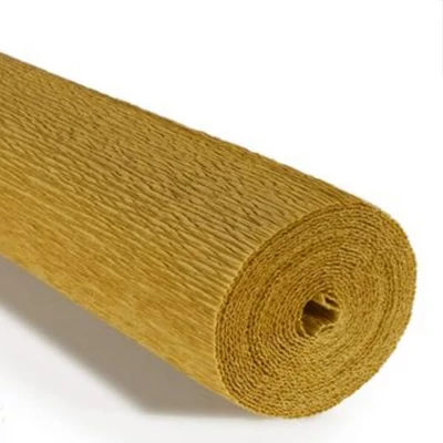 Krepový papier na kvety, 180 g, 50x250 cm - 579 horčicovo žltý