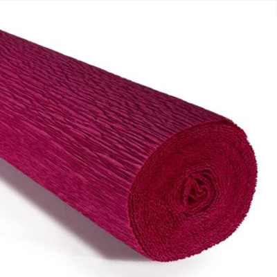 Krepový papier na kvety, 180 g, 50x250 cm - 584 purpurový