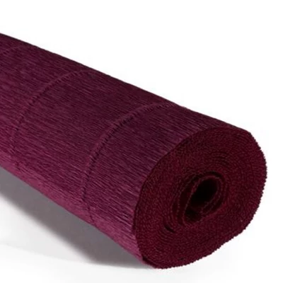 Krepový papier na kvety, 180 g, 50x250 cm - 588 bordový