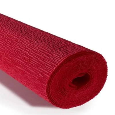 Krepový papier na kvety, 180 g, 50x250 cm - 589 šarlátový