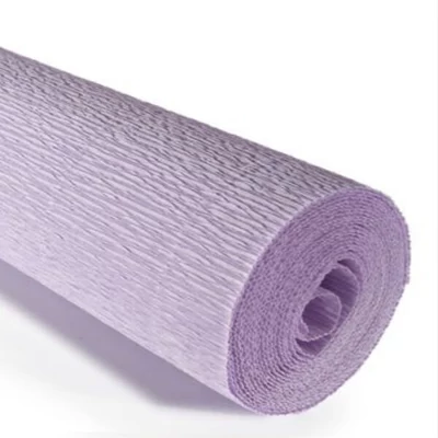Krepový papier na kvety, 180 g, 50x250 cm - 592 svetlo fialový