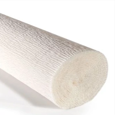 Krepový papier na kvety, 180 g, 50x250 cm - 600 biely