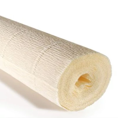 Krepový papier na kvety, 180 g, 50x250 cm - 603 sivobiely