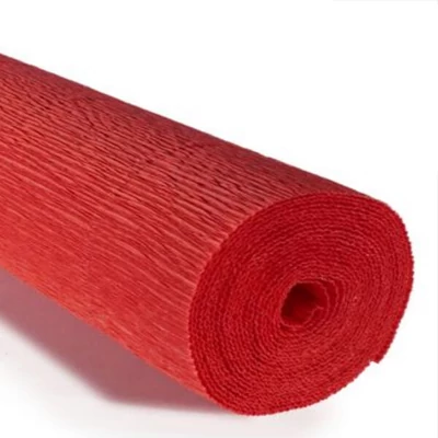 Krepový papier na kvety, 180 g, 50x250 cm - 618 tmavo oranžová