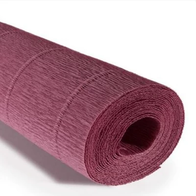 Krepový papier na kvety, 180 g, 50x250 cm - 620 tmavá slivka