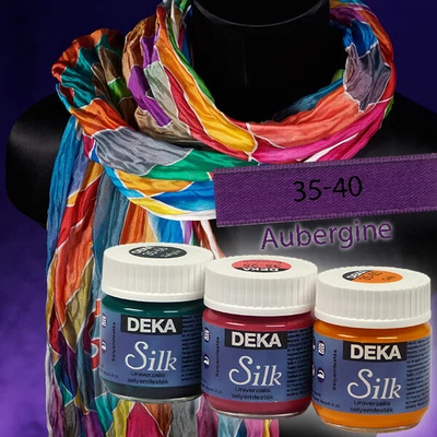 Farba na hodváb Deka Silk 50 ml - 40 baklažánová
