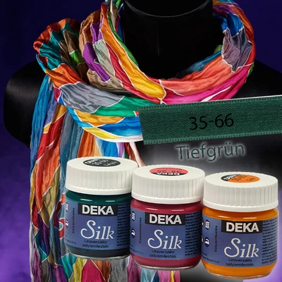 Farba na hodváb Deka Silk 50 ml - 66 tmavozelená