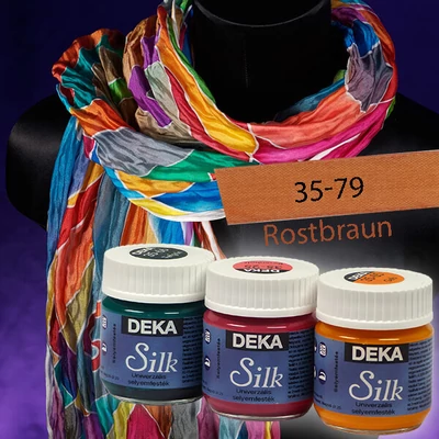 Farba na hodváb Deka Silk 50 ml - 79 vláknovo hnedá