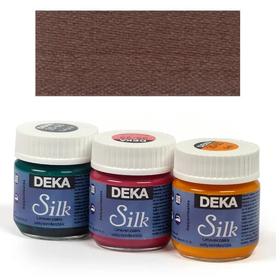Farba na hodváb Deka Silk 50 ml - 85 tmavohnedá