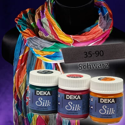 Farba na hodváb Deka Silk 50 ml - 90 čierna