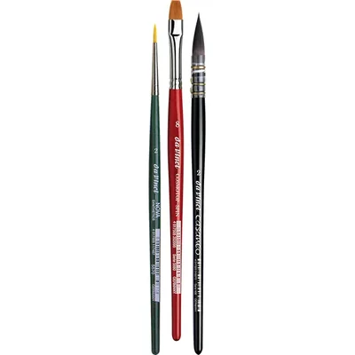 Sada syntetických štetcov Da Vinci Botanical Art Watercolour Set, rôzne, 3 ks