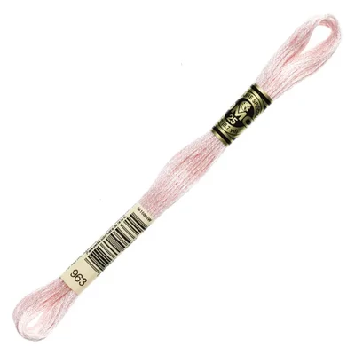 Vyšívacia niť, DMC Mouliné (rozdelená, 6 vlákien), 8 m - 035-963, Dusty Rose - ULT VY LT