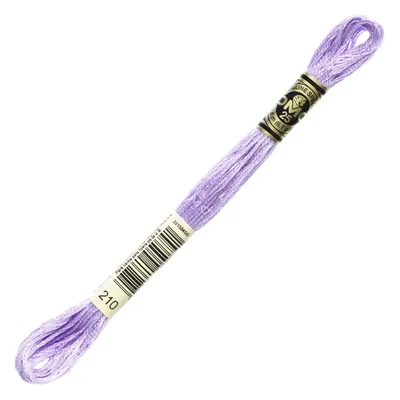 Vyšívacia niť, DMC Mouliné (rozdelená, 6 vlákien), 8 m - 090-210, Lavender - MED