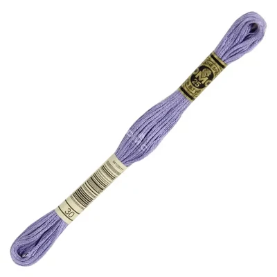 Vyšívacia niť, DMC Mouliné (rozdelená, 6 vlákien), 8 m - 114-30, Medium Light Blueberry