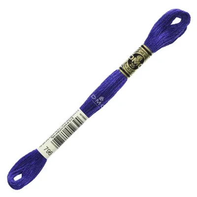 Vyšívacia niť, DMC Mouliné (rozdelená, 6 vlákien), 8 m - 132-796, Royal Blue - DK