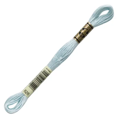 Vyšívacia niť, DMC Mouliné (rozdelená, 6 vlákien), 8 m - 167-828, Blue - ULT VY LT