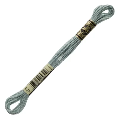 Vyšívacia niť, DMC Mouliné (rozdelená, 6 vlákien), 8 m - 186-927, Gray Green - LT