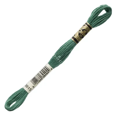 Vyšívacia niť, DMC Mouliné (rozdelená, 6 vlákien), 8 m - 212-3815, Celadon Green - DK