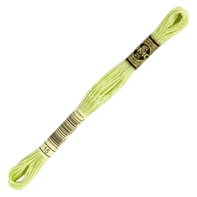 Vyšívacia niť, DMC Mouliné (rozdelená, 6 vlákien), 8 m - 246-15, Apple Green