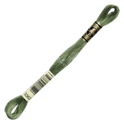 Vyšívacia niť, DMC Mouliné (rozdelená, 6 vlákien), 8 m - 267-3363, Pine Green - MED