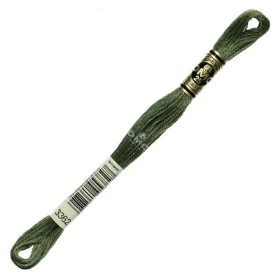 Vyšívacia niť, DMC Mouliné (rozdelená, 6 vlákien), 8 m - 268-3362, Pine Green - DK