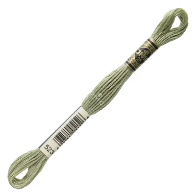 Vyšívacia niť, DMC Mouliné (rozdelená, 6 vlákien), 8 m - 277-523, Fern Green - LT