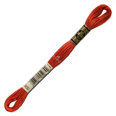 Vyšívacia niť, DMC Mouliné (rozdelená, 6 vlákien), 8 m - 356-900, Burnt Orange - DK