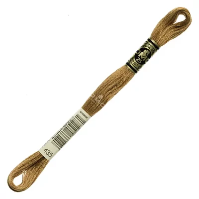 Vyšívacia niť, DMC Mouliné (rozdelená, 6 vlákien), 8 m - 422-435, Brown - VY LT