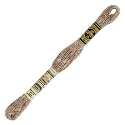 Vyšívacia niť, DMC Mouliné (rozdelená, 6 vlákien), 8 m - 450-7, 07 Driftwood