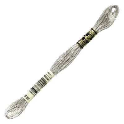 Vyšívacia niť, DMC Mouliné (rozdelená, 6 vlákien), 8 m - 463-648, Beaver Gray - LT
