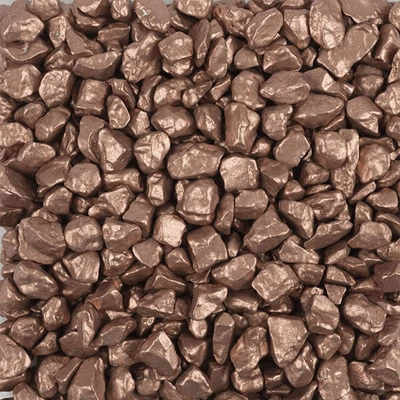 Dekoračný štrk, 5-8 mm, 500 g - medená metalíza