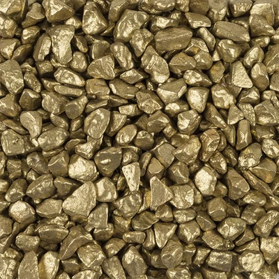 Dekoračný štrk, 5-8 mm, 500 g - zlatá metalíza